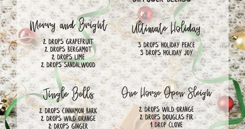 doTerra Essential Oils: Holiday Diffusions